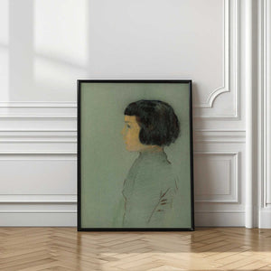 Tablou înramat „Young Woman In Profile” de Odilon Redon