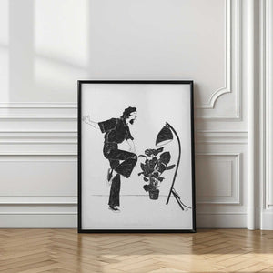 Tablou înramat „Jlr Dancingathome4 Blackandwhite Copy” de Jenny Liz Rome