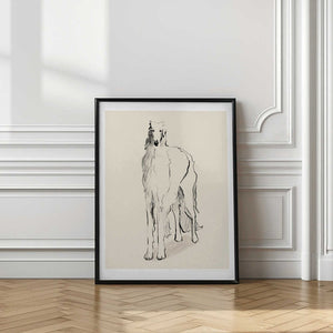 Tablou înramat „Borzoi Russian Wolfhound Pandc” de Jenny Liz Rome