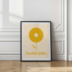 Tablou înramat „Pandc Dandelionyellow Copy” de Jenny Liz Rome