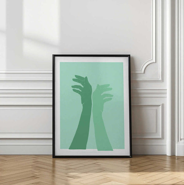 Tablou înramat „Pandc Handsingreen Copy” de Jenny Liz Rome