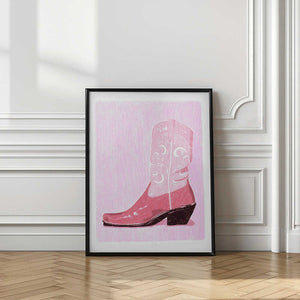 Tablou înramat „P&amp;c Cowgirlboot” de Jenny Liz Rome