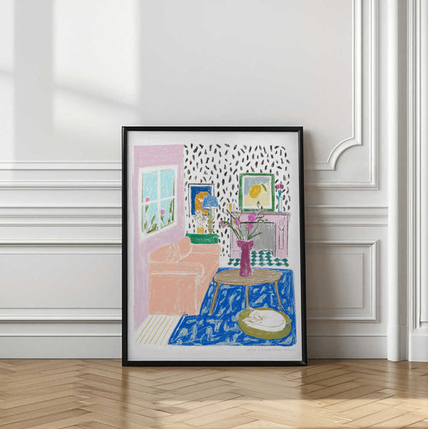 Tablou înramat „Pandc Interior” de Jenny Liz Rome
