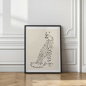 Tablou înramat „Pandc Leopard” de Jenny Liz Rome