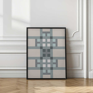 Tablou înramat „Line cross artwork” de Paperago