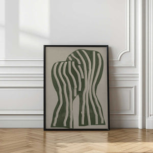 Tablou înramat „Curved Stripes” de THE MIUUS STUDIO