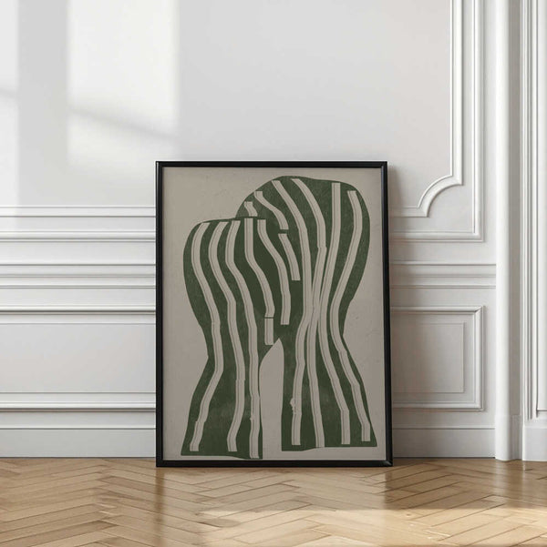 Tablou înramat „Curved Stripes” de THE MIUUS STUDIO