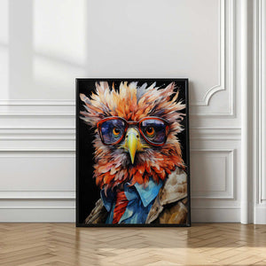 Tablou înramat „Eagle Watercolor Animal Art (2)” de Justyna Jaszke