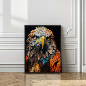 Tablou înramat „Eagle Watercolor Animal Art (3)” de Justyna Jaszke