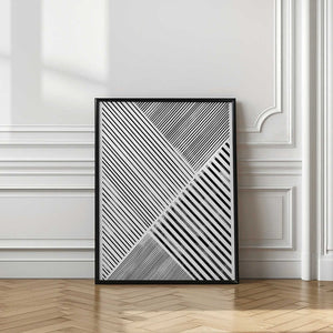 Tablou înramat „Diagonal Patterns” de THE MIUUS STUDIO