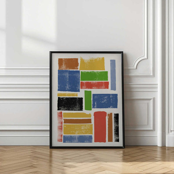 Tablou înramat „Color Block Harmony” de THE MIUUS STUDIO