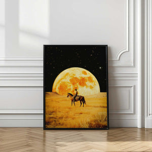 Tablou înramat „Lunar Cowboy” de Taudalpoi