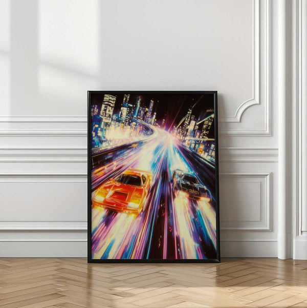 Tablou înramat „Street Racers” de Taudalpoi
