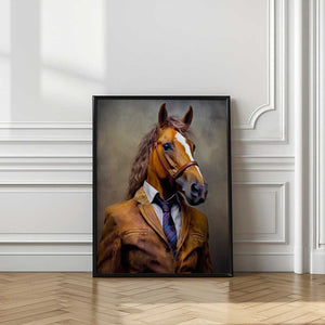 Tablou înramat „Elegant Horse Animal Art” de Justyna Jaszke