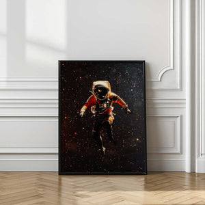 Tablou înramat „An Astronaut in Space” de Taudalpoi