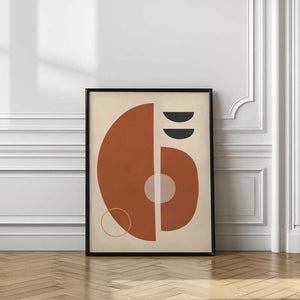 Tablou înramat „Circles and semicircles 4” de Vitor Costa