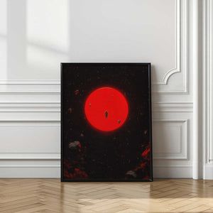 Tablou înramat „Red Moon” de Taudalpoi