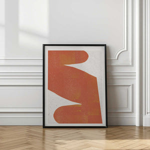 Tablou înramat „Orange Silhouette” de THE MIUUS STUDIO