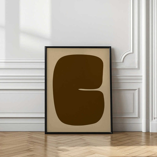 Tablou înramat „Bold Brown Form” de Treechild