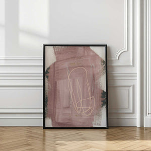 Tablou înramat „Abstract Brush Strokes 183 Kopie” de Mareike Böhmer
