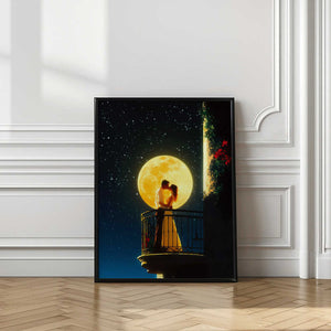 Tablou înramat „Love Under the Moon” de Taudalpoi