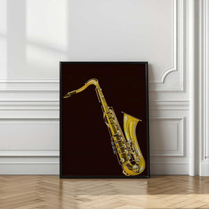 Tablou înramat „Golden Saxophone” de Nicholas