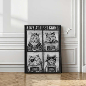 Tablou înramat „Love At First Crime” de Mike Koubou