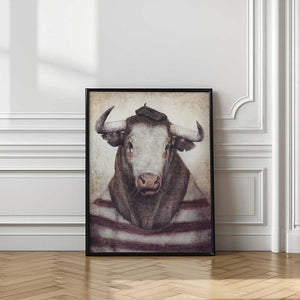 Tablou înramat „Bovine Chic Style” de Mike Koubou