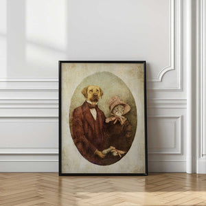 Tablou înramat „Victorian-style Portrait Couple” de Mike Koubou