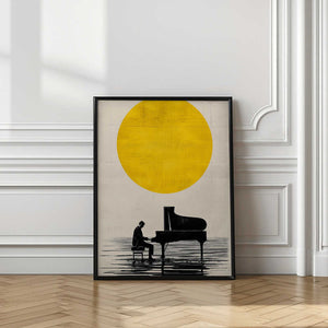 Tablou înramat „Piano under the Sun” de Layla Oz
