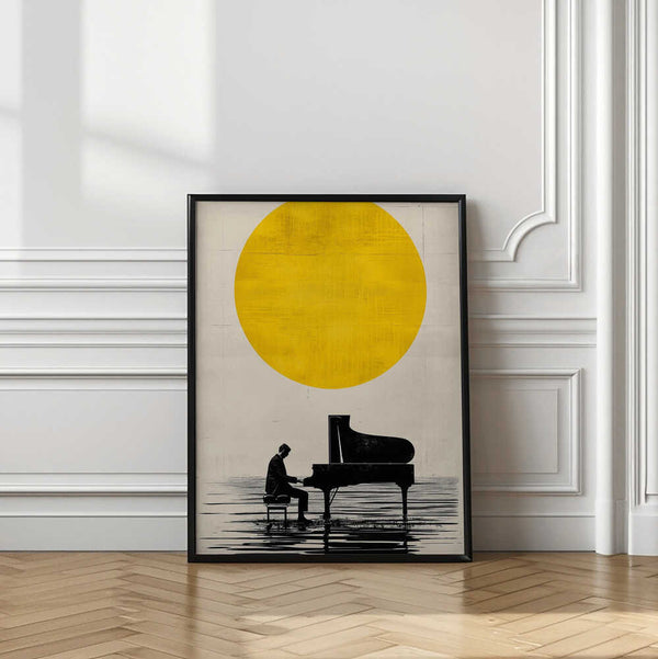 Tablou înramat „Piano under the Sun” de Layla Oz