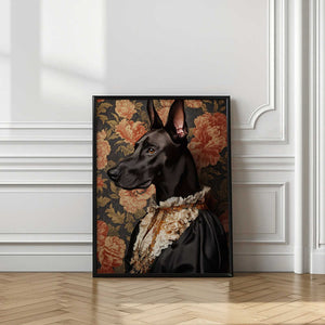 Tablou înramat „The Elegant Great Dane” de SHANDU