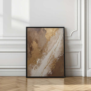 Tablou înramat „Earthy Tones With Gold Accents” de Alpenglow Workshop