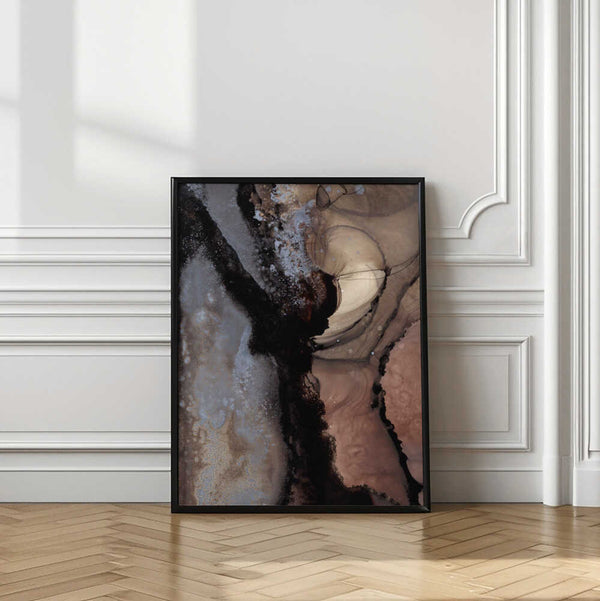 Tablou înramat „Organic Shapes with Earthy Tones” de uplusmestudio