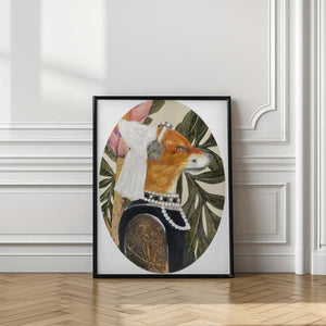 Tablou înramat „Fox Dressed In Renaissance Attire” de Karenina Fabrizzi