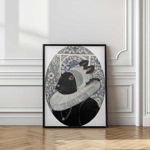 Tablou înramat „Regal Rabbit Portrait” de Karenina Fabrizzi