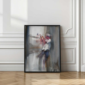 Tablou înramat „A Musician Playing The Trumpet” de Giorgio Gosti