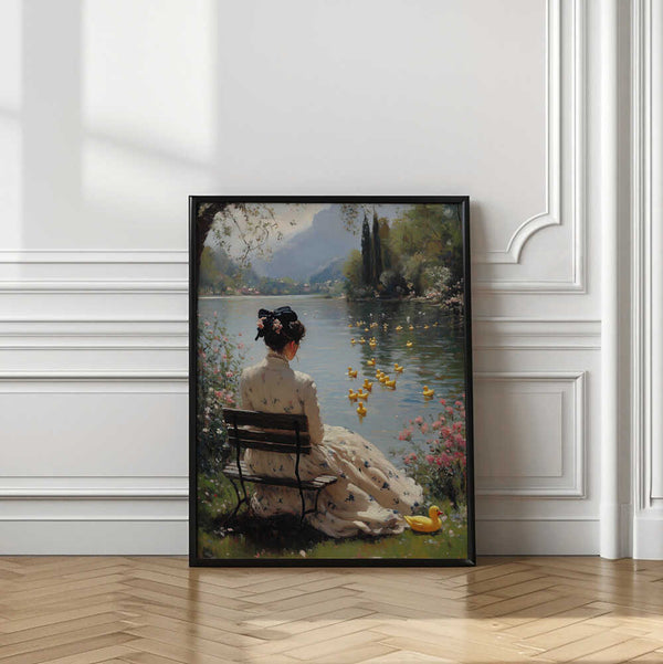 Tablou înramat „Tranquil Waterside” de Dikhotomy