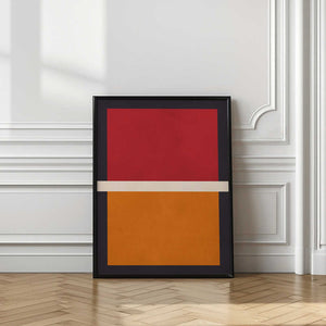 Tablou înramat „Red and Orange Blocks” de Vitor Costa