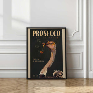 Tablou înramat „Elegant Ostrich Café” de The Whiskey Ginger