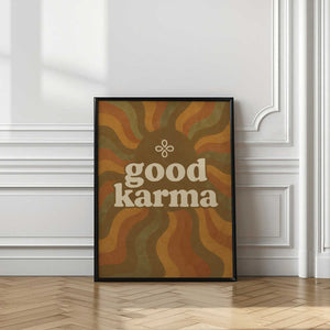 Tablou înramat „Karma Waves” de Treechild