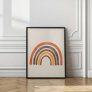 Tablou înramat „Muted Rainbow Curve” de City Art