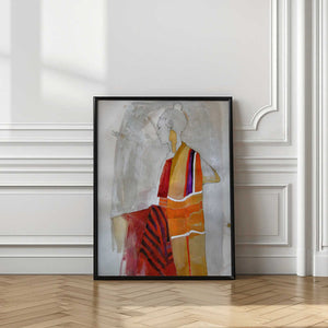 Tablou înramat „Woman in Red” de Doris Schmitz