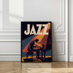 Tablou înramat „Jazz Pianist” de Andreas Magnusson