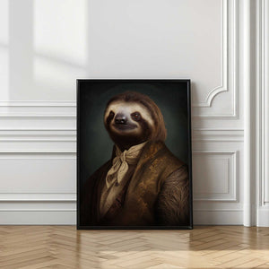 Tablou înramat „Sloth Portrait” de Andreas Magnusson
