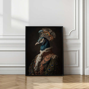 Tablou înramat „Peacock Portrait” de Andreas Magnusson