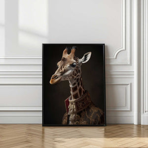 Tablou înramat „Giraffe Portrait” de Andreas Magnusson