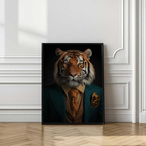 Tablou înramat „Tiger Portrait” de Andreas Magnusson