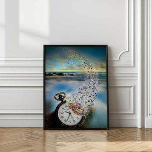 Tablou înramat „The Vanishing Time” de Sandy Wijaya