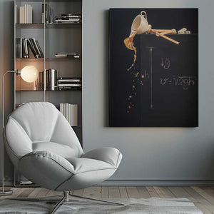 Tablou canvas „A study with free fall” de Dina Belenko